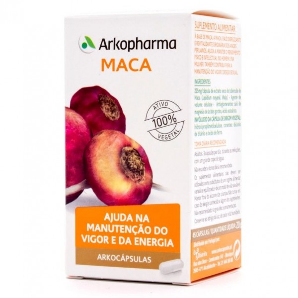 Arkocápsulas Maca Vigor y Vitalidad 40 Cápsulas